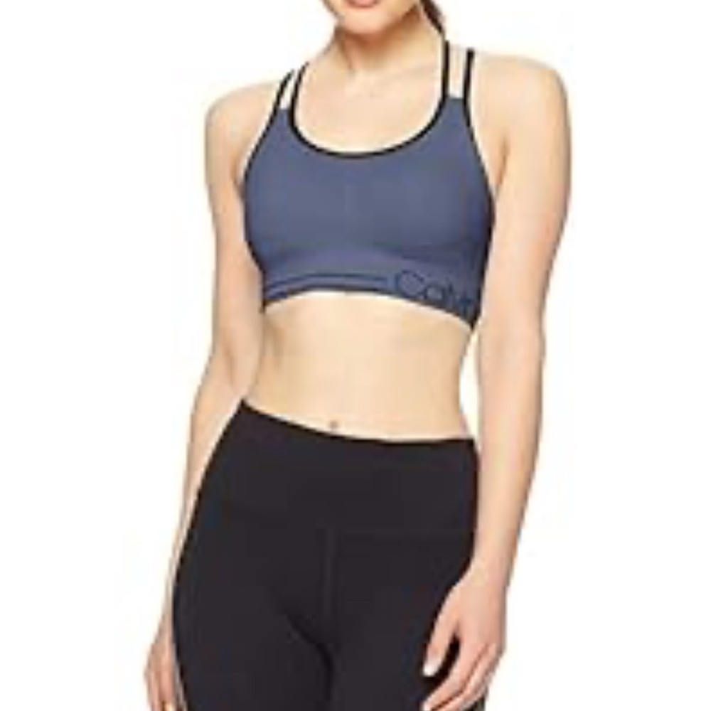 Calvin Klein Charcoal Sports Bra